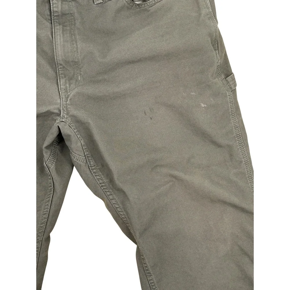 Ridgecut Toughwear Mens Canvas‎ Carpenter Pants Gray 46x32